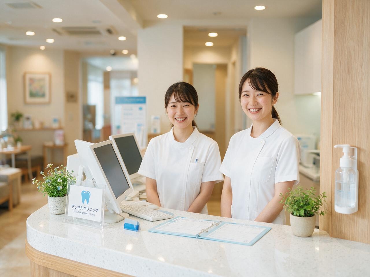 歯科クリニックの女性スタッフ2名